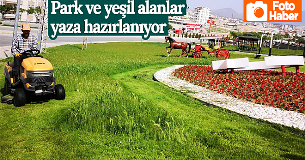 Karaman'da Park ve Yeşil Alanlar Yaza Hazırlanıyor
