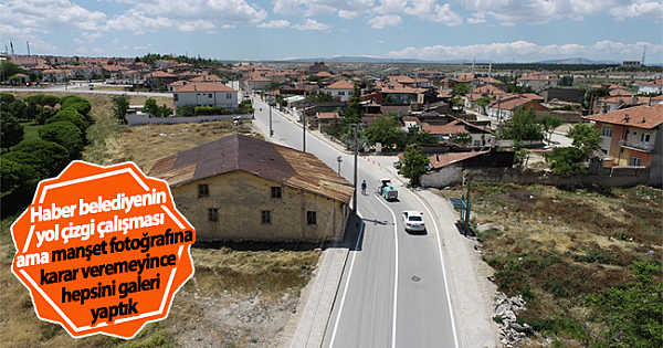 Yol Çizgi Çalışmaları Devam Ediyor