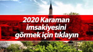 2020 Karaman İmsakiyesi
