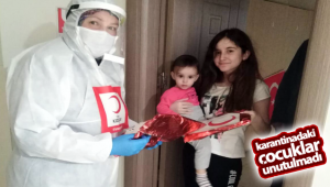 Türk Kızılay Karaman Şubesi Karantina'daki Çocukları Unutmadı