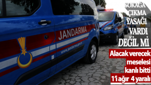 Karaman'da Alacak Verecek Meselesi Kanlı Bitti : 1'i Ağır 4 Yaralı!