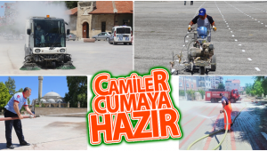 Karaman'da Camiler Cumaya Hazırlanıyor
