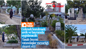 Karaman'da Vatandaşlar Mezarlığı Ziyaret Etti!