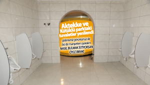Aktekke ve Kütüklü Parktaki Tuvaletler Yenilendi