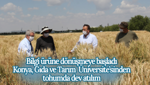 Bilgi Ürüne Dönüşmeye Başladı, Konya Gıda Ve Tarım Üniversitesi'nden Tohumda Dev Atılım