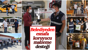 Karaman Belediyesi'nden Esnafa Koruyucu Malzeme Desteği