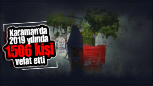 Karaman'da 2019 Yılında 1506 Kişi Vefat Etti!