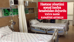 Karaman'da Yoğun Bakım Ünitesi Kapasitesi Arttırıldı