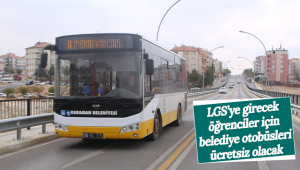 LGS'ye Girecek Öğrenciler İçin Belediye Otobüsleri Ücretsiz Olacak