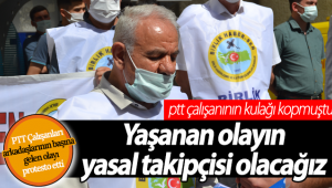 PTT Çalışanları Yaşanan Olayı Protesto Etti!