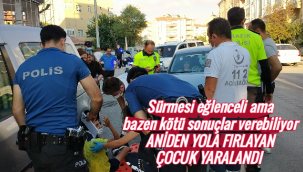Aniden Yola Fırlayan Çocuk Yaralandı! 