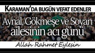 Aynal, Gökmeşe ve Soyarı Ailesinin Acı Günü