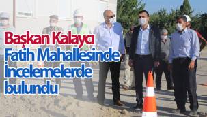 Karaman Belediye Başkanı Kalaycı, Fatih Mahallesi'nde İncelemelerde Bulundu