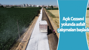 Karaman'da Açık Cezaevi Yolunda Asfalt Çalışmaları Başladı