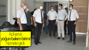 Karaman'da Acil Servis Yoğun Bakım Birimi Hizmete Girdi