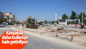 Karaman'da Kavşaklar Daha Kullanışlı Hale Getiriliyor