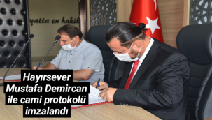 Hayırsever Mustafa Demircan İle Cami Protokolü İmzalandı
