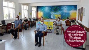 İnterneti Olmayan Öğrenciler İçin Okullarda EBA Destek Noktaları Kuruldu