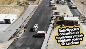 Belediyeden Dolmuşların Toplanma Yerine Bağlantı Yolu ve Kaldırım
