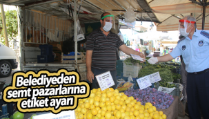 Belediyeden Semt Pazarlarına Etiket Ayarı