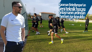 Karaman Belediyespor'un Yeni Teknik Hocası Anlaşmanın Ardından Hemen İşe Koyuldu