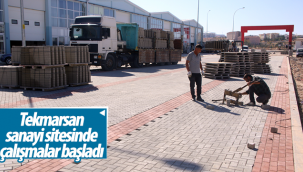 Karaman'da Tekmarsan Sanayi Sitesinde Çalışmalar Başladı
