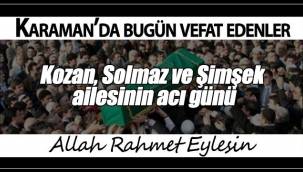 Kozan, Solmaz ve Şimşek Ailesinin Acı Günü