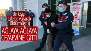 Karaman'da Bir Kişiyi Tüfekle Öldüren Şahıs Ağlaya Ağlaya Cezaevine Gönderildi!