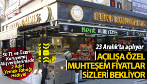 Kent Kuruyemiş Muhteşem Fiyatlarla Açılıyor