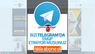 Bizi Telegram'da Takip Etmiyor musunuz? Karaman Asayiş Telegram'da