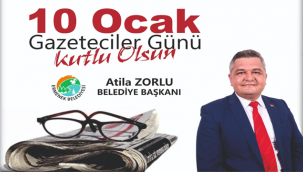 Ermenek Belediye Başkanı Zorlu'nun 1o Ocak Çalışan Gazeteciler Günü Mesajı