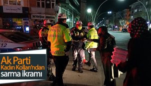 Karaman AK Parti Kadın Kolları'ndan Sarma İkramı