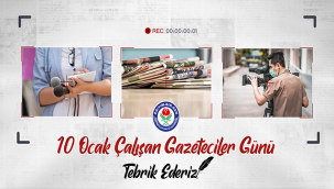 Karaman Memur Sen ve Eğitim Bir-Sen Şube  Başkanı Yunus Özdemir'in 10 Ocak Çalışan Gazeteciler Günü Mesajı