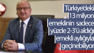 Türkiye'deki 13 Milyon Emeklinin Sadece Yüzde 2-3'ü Aldığı Emekli Aylığıyla Geçinebiliyor