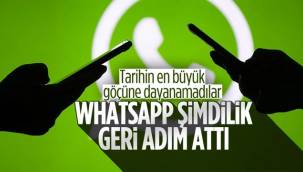 WhatsApp Büyük Göçe Dayanamadı! Geri Adım Attı