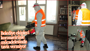 Karaman'da Belediye Ekipleri Koronavirüsle Mücadelesinde Taviz Vermiyor