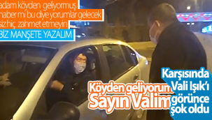 Karaman'da Vali Işık'ı Karşısında Görünce Şok Oldu