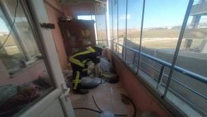 Siirt'te bir evin mutfağında çıkan yangın korkuttu