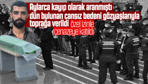 Aylarca Kayıp Olarak Aranmıştı Dün Bulunan Cansız Bedeni Gözyaşlarıyla Toprağa Verildi