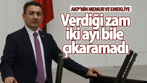 CHP Karaman Milletvekili Ünver : iki Ayı Bile Çıkaramadı