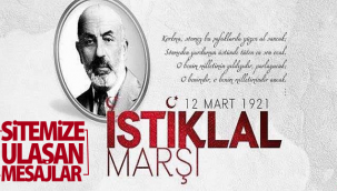 İstiklal Marşı'nın Kabulünün Yıl Dönümü Mesajları