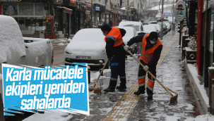Karla Mücadele Ekipleri Yeniden Sahalarda