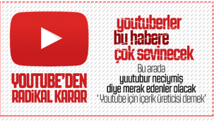Youtube'den Youtuberleri Sevindirecek Haber