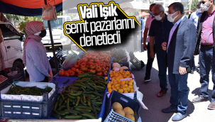 Karaman Valisi Işık, Semt Pazarlarını Denetledi