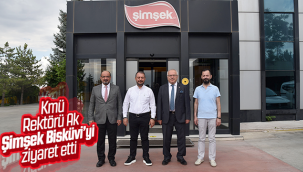 Kmü Rektörü Ak Şimşek Bisküvi'yi Ziyaret Etti