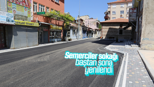 Semerciler Sokağı Baştan Sona Yenilendi