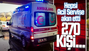 Karaman'da Hepsi Acil Servise Akın Etti