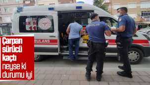 Yayaya Çarpan Sürücü Kaçtı Neyse ki Durumu İyi 