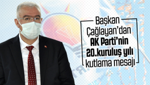 Başkan Çağlayan'dan AK Parti'nin 20. Kuruluş Yılı Kutlama Mesajı