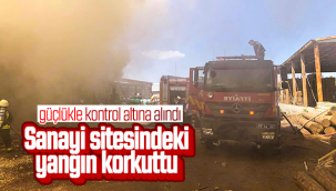 Karaman'da Sanayi Sitesindeki Yangın Korkuttu